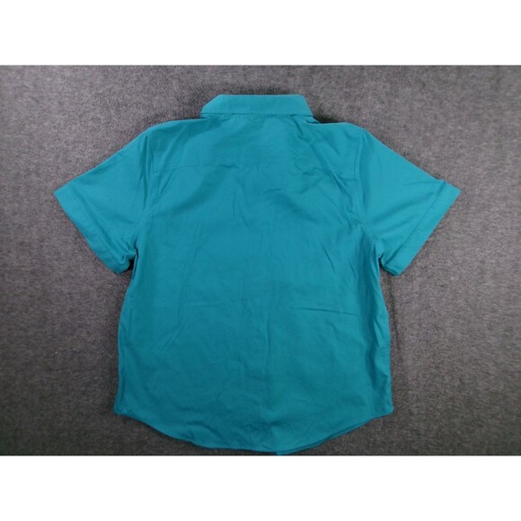 Coldwater Creek Top Women 16 Teal Capsule Base Layer No Iron Classic Office Work - Picture 9 of 10